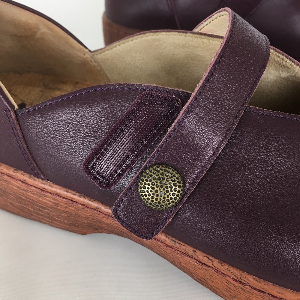 Alegria Opheliah Leather Mary Jane Loafer Shoes Women’s Size 39 Purple OPH-6328 - Picture 5 of 12